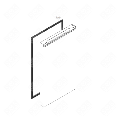 REFRIGERATOR DOOR SEAL (REFERENCE 233A) REFRIGERATOR, FREEZER - ADX75731322, AGF04098134