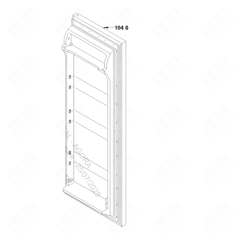 FRIDGE DOOR REFRIGERATOR, FREEZER - 481010374049
