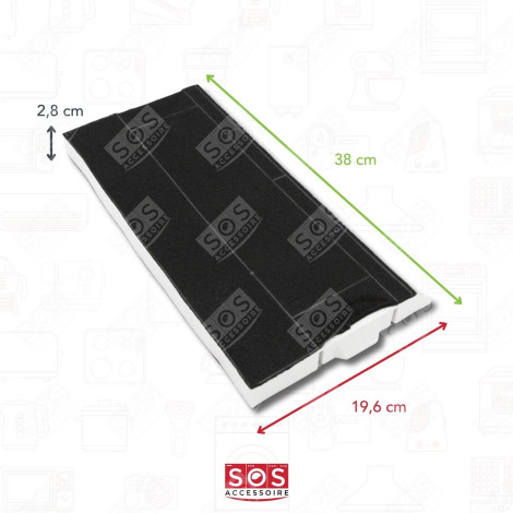 CARBON FILTER (SOLD INDIVIDUALLY) EXTRACTOR HOOD - 00434229