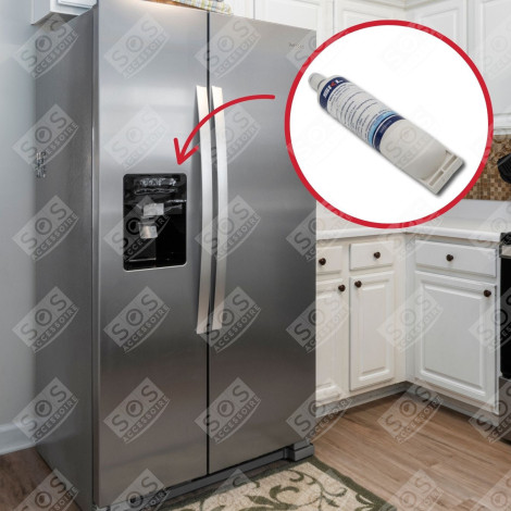 COMPATIBLE WATER FILTER SBS002 REFRIGERATOR, FREEZER - 481281729632
