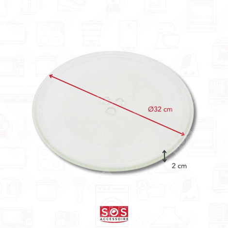 GLASS MICROWAVE TURNTABLE DIA320 MICROWAVE OVENS - 3390W1A027A