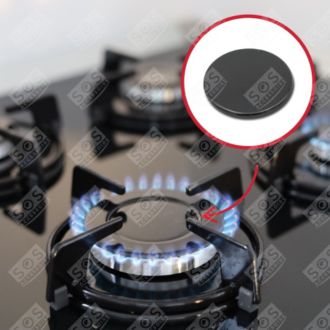 BLACK FAST HOB BURNER CAP DIAM. 100MM ELECTRIC / GAS HOBS - C00052931, 482000026824