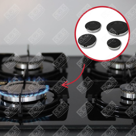 4 BURNER KIT ELECTRIC / GAS HOBS - 482000027572, C00082831