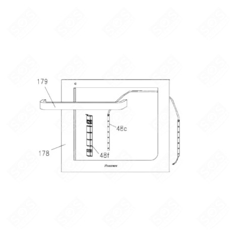 EXTERIOR DOOR GLASS (PART 178) GAS / ELECTRIC OVENS - 42831130