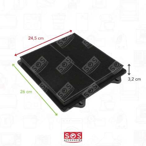 ACTIVE CARBON FILTER EXTRACTOR HOOD - 00703134