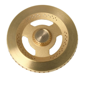 Ultra-fast burner head crown