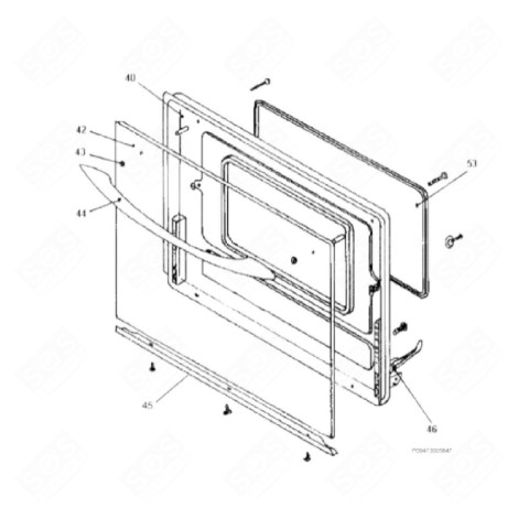 POIGNÉE GAS / ELECTRIC OVENS - 3554038012