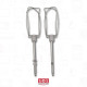 SET OF 2 WHITE EMULSIFYING WHISKS PREP'LINE HAND MIXER - XJ901301, SS-987800