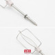 SET OF 2 WHITE EMULSIFYING WHISKS PREP'LINE HAND MIXER - XJ901301, SS-987800