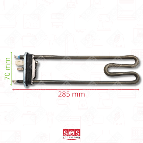 MALICE EVOLUTION HEATING ELEMENT (INSERTED ELECTRICAL ELEMENT) 2,000W WASHING MACHINES - 52X0554