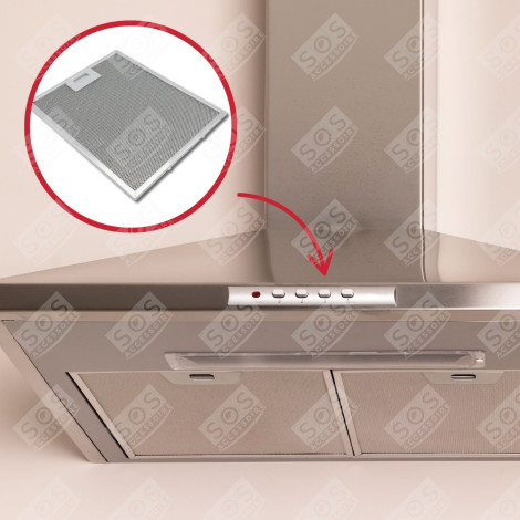 ANTI-FAT METAL FILTER 352X284 MM EXTRACTOR HOOD - 49016227