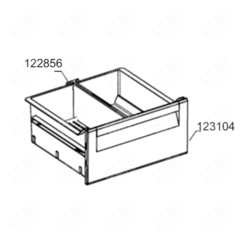 DRAWER 452.5X210MM (REFERENCE 123104) REFRIGERATOR, FREEZER - 761171092