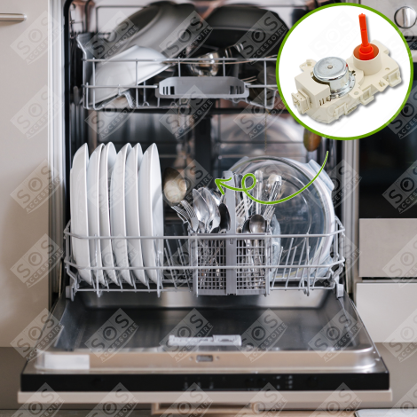 DIVERTER VALVE WITH SEAL DISHWASHER - 481010745147, 481010457476