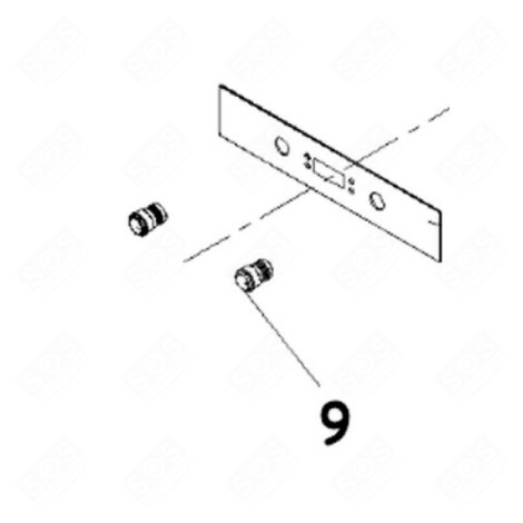 SINGLE CONTROL KNOB (REFERENCE 9) GAS / ELECTRIC OVENS - 34050495, 12171100000775