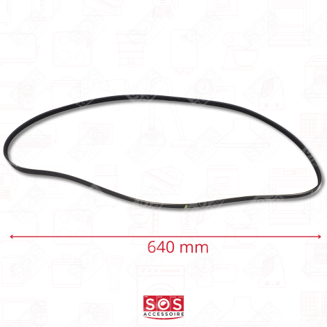 1320 J5 DRIVE BELT COMPATIBLE WASHING MACHINES - 5034730