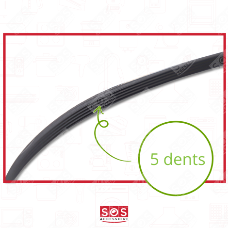 1320 J5 DRIVE BELT COMPATIBLE WASHING MACHINES - 5034730