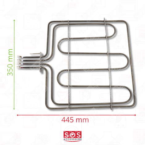 GRILL HEATING ELEMENT 1,200 + 2,110W GAS / ELECTRIC OVENS - 44001353, 93767523