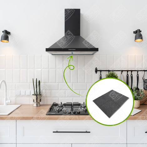 ACTIVE CARBON UNIVERSAL FILTER + FAT FILTER 57X47CM EXTRACTOR HOOD - FK025