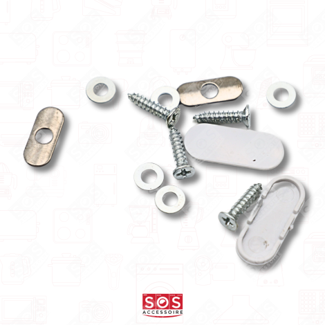 SET OF 2 DOOR HANDLES REFRIGERATOR, FREEZER - 00369542