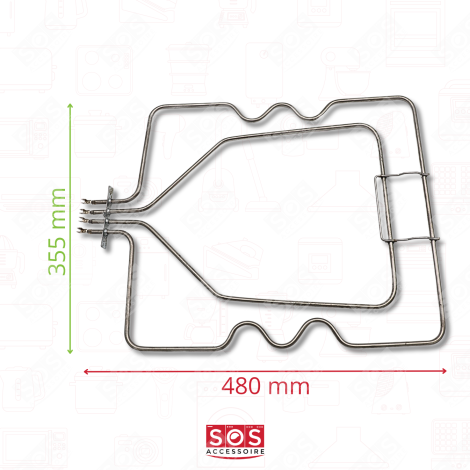 BOTTOM OVEN HEATING ELEMENT GAS / ELECTRIC OVENS - 00212622, 00215682