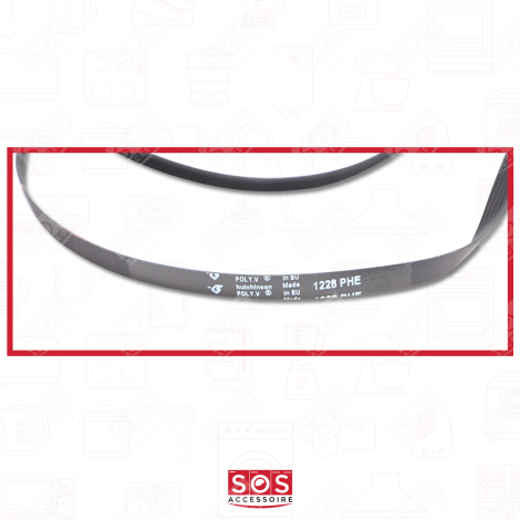DRIVE BELT 1228 H6 WASHING MACHINES - 481202308116