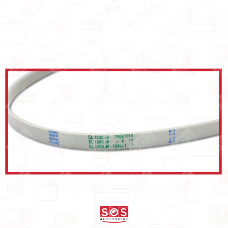1200J6 1200J5 DRIVE BELT WASHING MACHINES - 1240210102