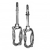 Set of 2 emulsifying whisks