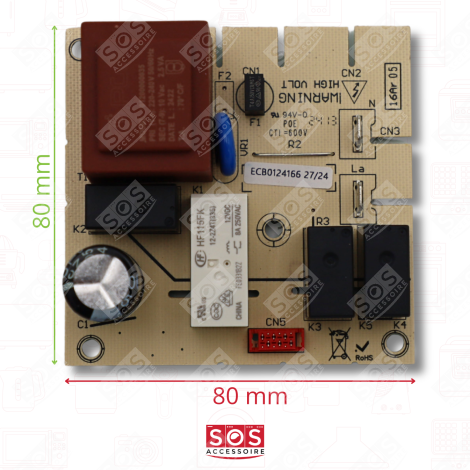 CARTE ÉLECTRONIQUE, MODULE DE  EXTRACTOR HOOD - ECB0124166, 4055392635