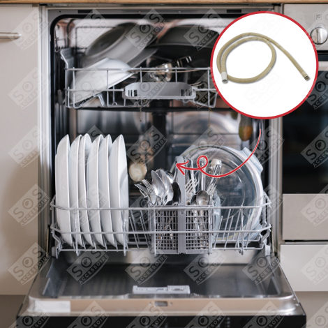 2M DRAIN HOSE DISHWASHER - WF28737, 481253028737