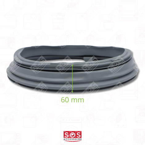 DOOR SEAL (SLEEVE) WITH RETURN FLOW MECHANISM (2 1 HOLES) WASHING MACHINES - MDS38265303
