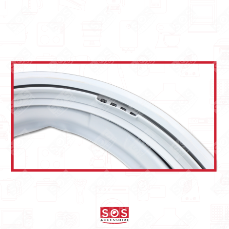DOOR SEAL (SLEEVE) WITH RETURN FLOW MECHANISM (2 1 HOLES) WASHING MACHINES - MDS38265303