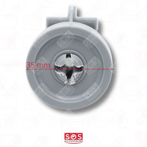 SET OF 8 BOTTOM RACK WHEELS DISHWASHER - 481252888112