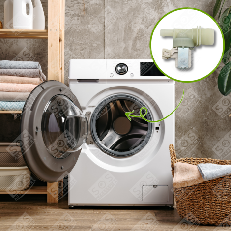 1-WAY SOLENOID VALVE COMPATIBLE WASHING MACHINES - 4971731