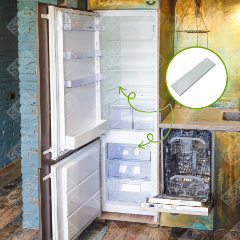 TABLETTE EN VERRE  406X106 MM REFRIGERATOR, FREEZER - 7272592