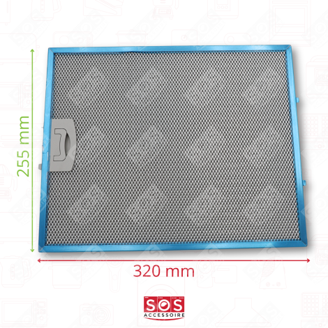 257X318MM METAL FILTER EXTRACTOR HOOD - C00268543, 49010998