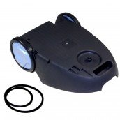 Bottom housing with rear wheels