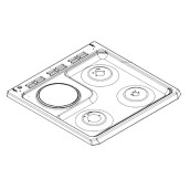 Ceramic glass cooktop