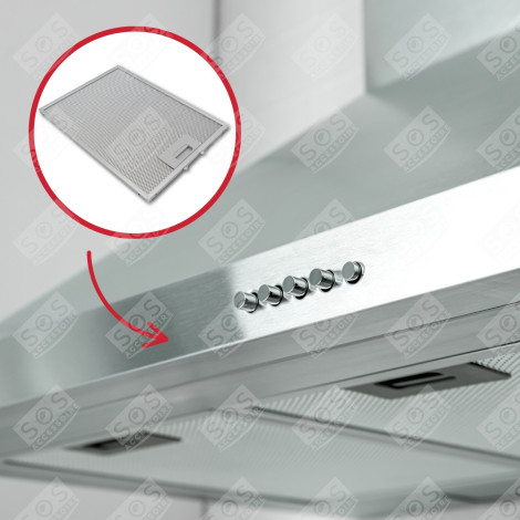 METAL FAT FILTER 247X327MM EXTRACTOR HOOD - 50293009002, 50287195007