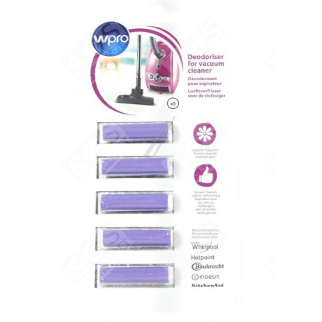SET OF 5 LAVENDER SCENTED ODOR STICKS VACUUM CLEANER  - 484000008608, ACT051
