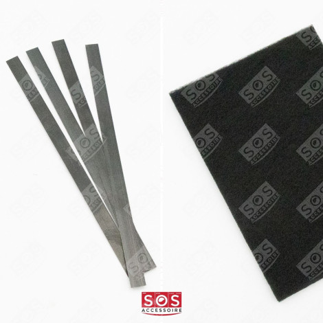 SET OF 2 CARBON FILTERS (WITH MOUNTING STRUTS) EXTRACTOR HOOD - 74X4121