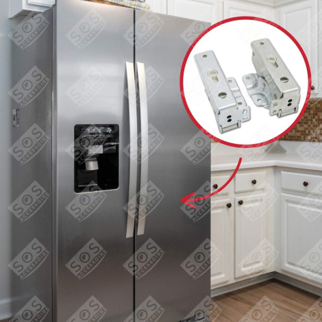 SET OF 2 DOOR HINGES [040 2 + 040 5] REFRIGERATOR, FREEZER - 481231018626