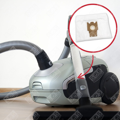 BOX OF 5 COMPATIBLE H60 ANTI-ODOUR BAGS VACUUM CLEANER  - 35600392