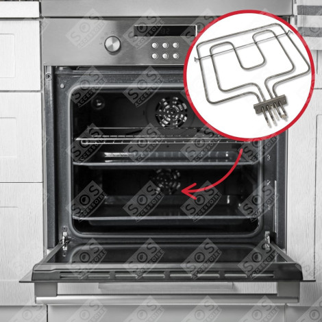 GRILL HEATING ELEMENT 1,400W + 1,200W GAS / ELECTRIC OVENS - CA5G001A1, CA5G001B7
