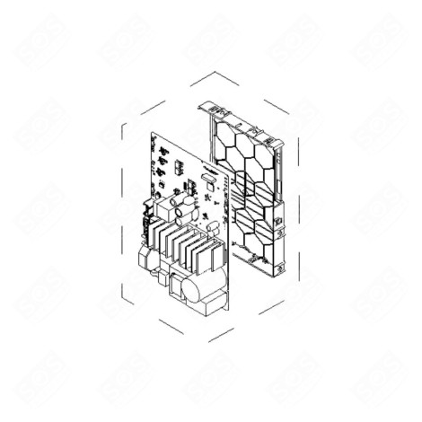 ELECTRONIC CARD, POWER MODULE WASHING MACHINES - 12041671