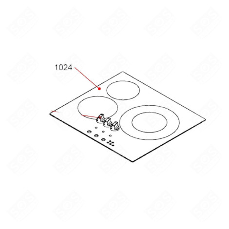 CERAMIC GLASS COOKTOP ELECTRIC / GAS HOBS - 49123921
