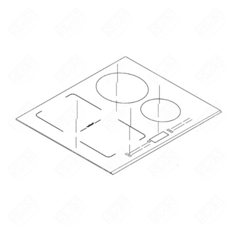 DESSUS VITROCÉRAMIQUE ELECTRIC / GAS HOBS - AS0061868