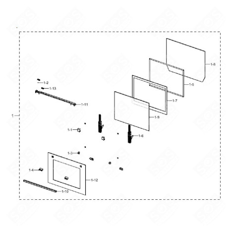 PORTE COMPLÈTE GAS / ELECTRIC OVENS - DG94-04361R