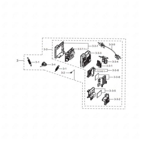 CARTE ÉLECTRONIQUE, MODULE DE PUISSNACE WASHING MACHINES - DC92-02717B