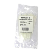 Bag of 100 white nylon ties 2.5X98MM