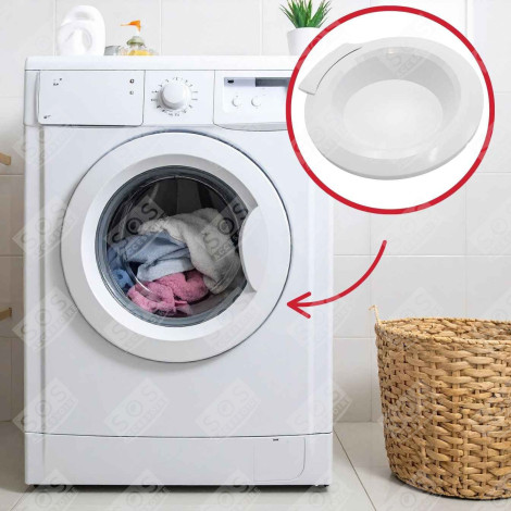 PORTHOLE DOOR WITH HANDLE WASHING MACHINES - AS0019317